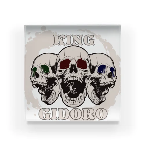 GIDORO　SKULL Acrylic Block