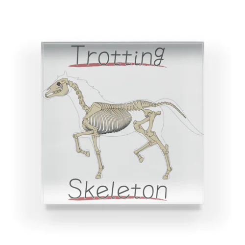 Trotting Skeleton アクリルブロック