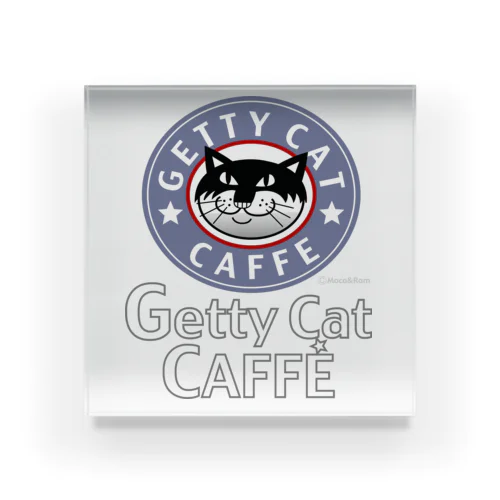 ネコのゲッティ🐈‍⬛/Getty Cat Caffe Acrylic Block