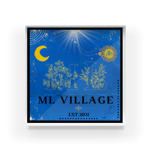 ML VILLAGE Acrylic Block