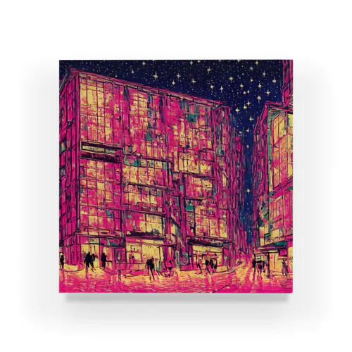 modern pink city Acrylic Block