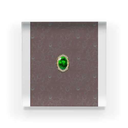 ガーネット(緑) Acrylic Block