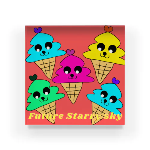 ソフトクリーム🍦 Acrylic Block