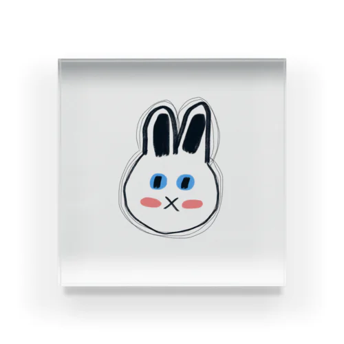 Unhappy bunny アクリルブロック