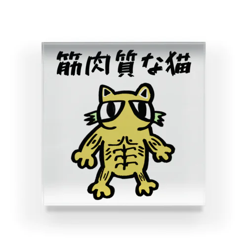 筋肉質な猫 Acrylic Block