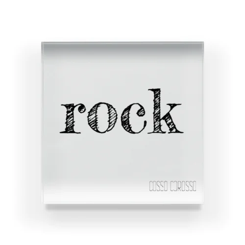 rock アクリルブロック