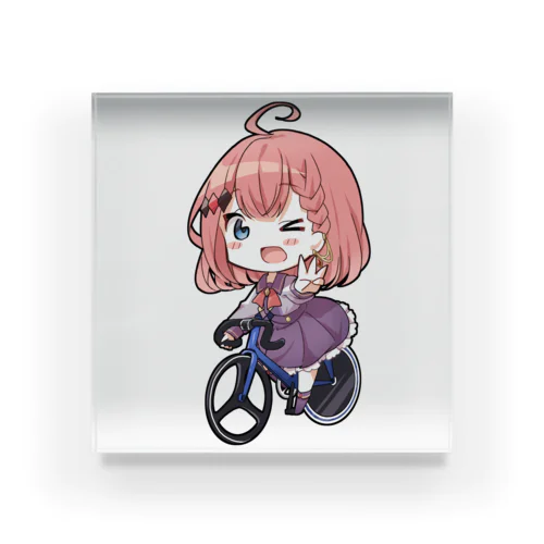 フェリア・S・ローゼリエッテのSDイラスト自転車Ver Acrylic Block