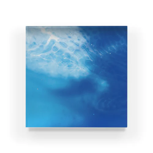 #002 Sea like sky, sky like sea Acrylic Block