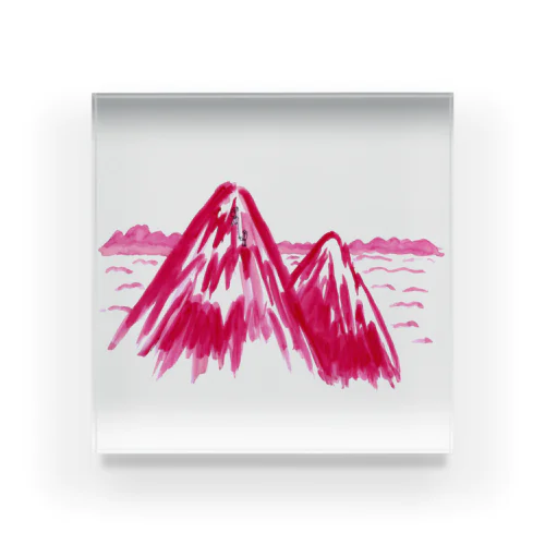 summer dream mountain Acrylic Block