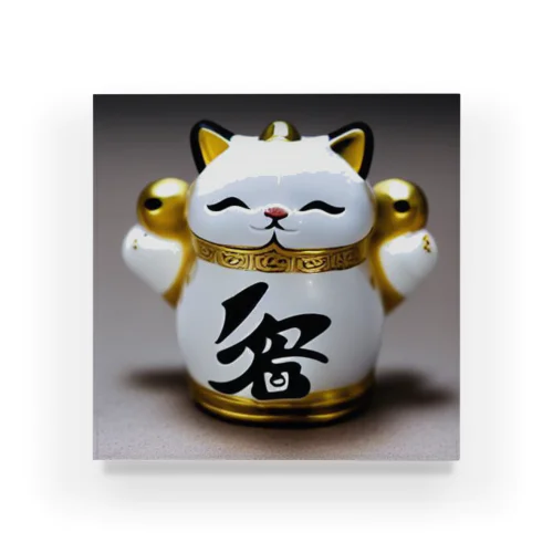 金運アップ猫 Acrylic Block