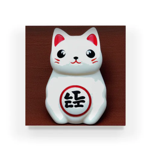 金運アップ猫 Acrylic Block