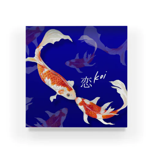 錦鯉❤️恋する鯉 アクリルブロック