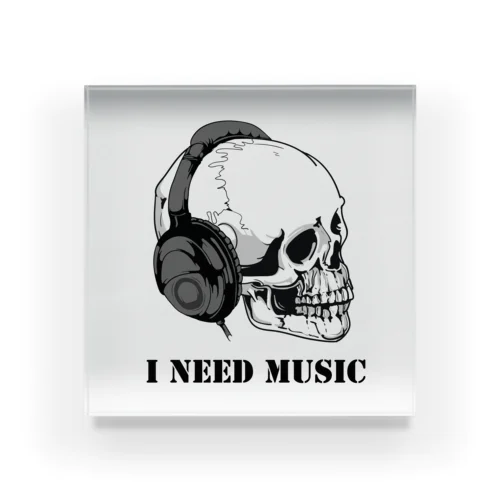 I need music アクリルブロック