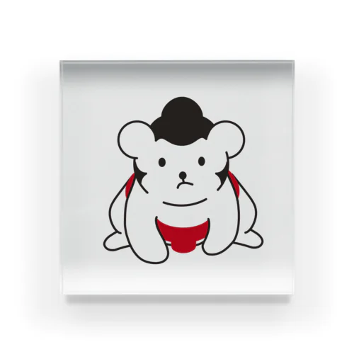 SUMO BEAR UP （すもう熊） Acrylic Block