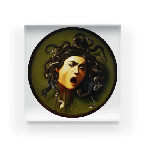 メドゥーサ　カラヴァッジオ　Caravaggio / Medusa Acrylic Block