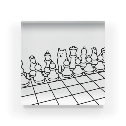 チェス犬 Acrylic Block