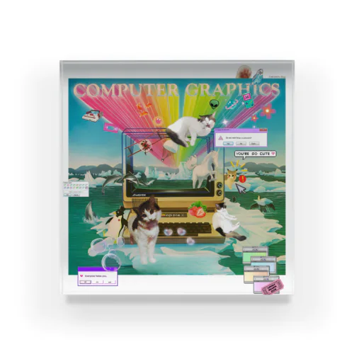 #Computer graphics 2023 アクリルブロック