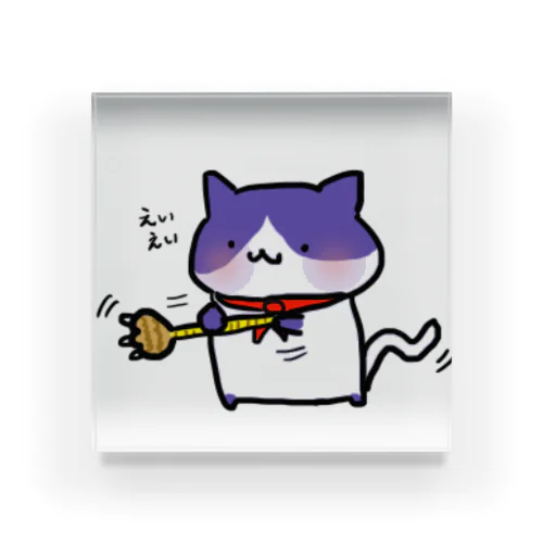 もちねこのハチワレさん Acrylic Block