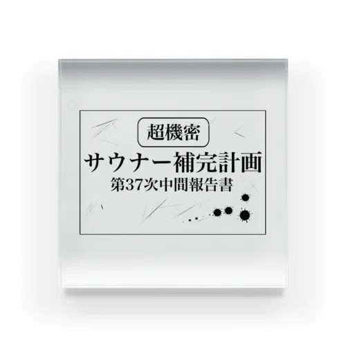 （超機密）サウナー補完計画 Acrylic Block