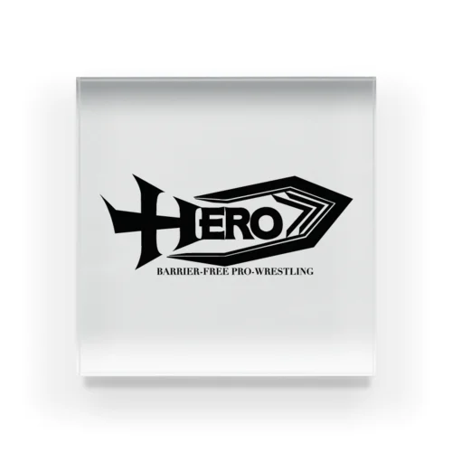 バリアフリープロレスHERO Acrylic Block