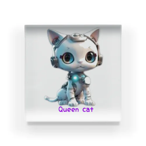 Queen Cat-Roid Acrylic Block