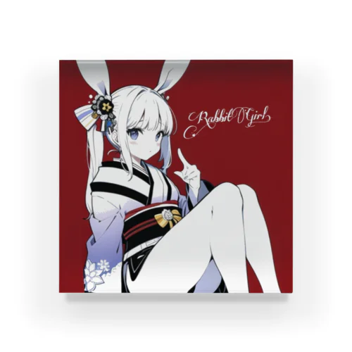 Rabbit Girl 【雪兎】 Acrylic Block