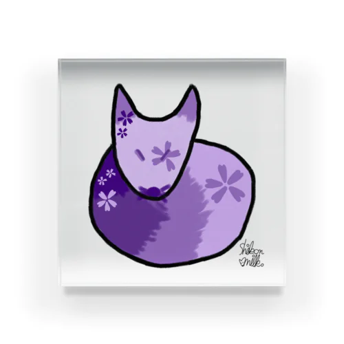 紫狐みるく。 Acrylic Block