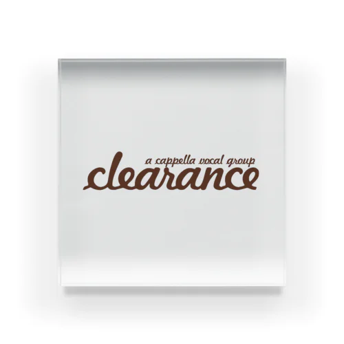 clearance オフィシャルロゴ グッズ アクリルブロック