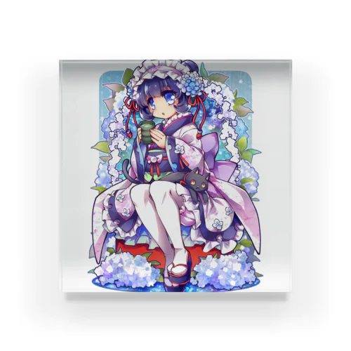 君は紫陽花-Ms.Hydrangea☂️ - A Acrylic Block