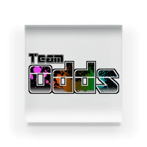 TeamOdds ブラックロゴマーク アクリルブロック