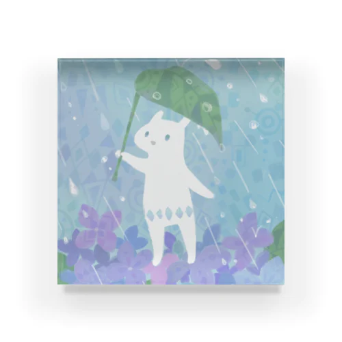 雨の日 Acrylic Block