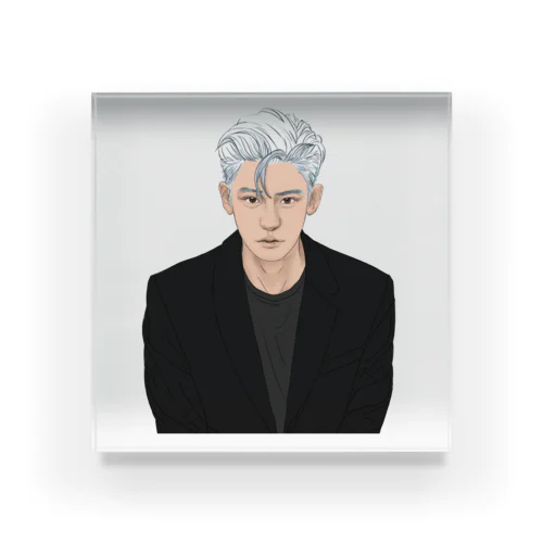 EXO PARK CHANYEOL fanart  アクリルブロック