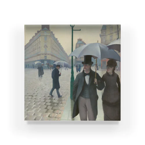 パリの通り、雨 / Paris Street; Rainy Day アクリルブロック
