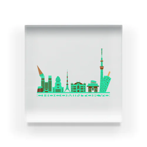 CHOCOMINTOKYO Acrylic Block