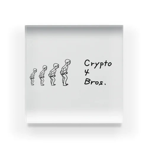 Crypto4Bros アクリルブロック