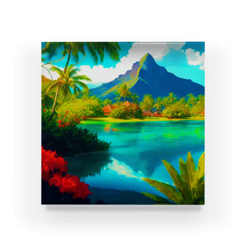 Tahiti2 Acrylic Block