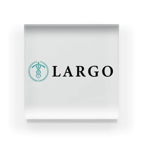 NPO法人LARGO 公式ロゴアイテム（横） Acrylic Block