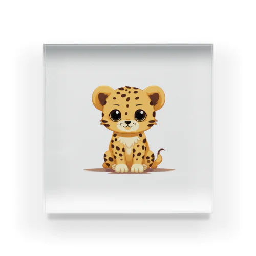 cute cheetah アクリルブロック