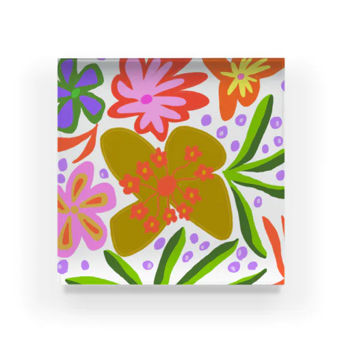 SeaFlowers Acrylic Block