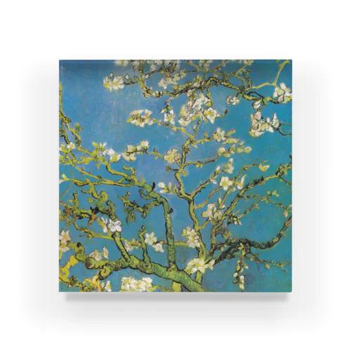 ゴッホ「花咲くアーモンドの木の枝」 アクリルブロック