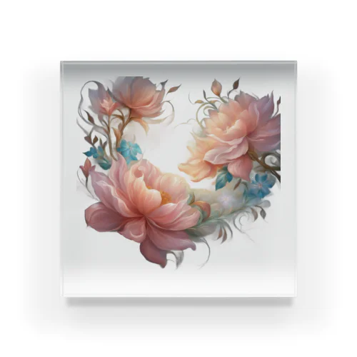 fantasy Flower Acrylic Block