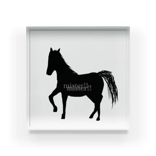  silhouette horse アクリルブロック