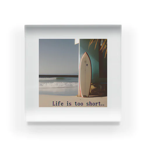 Life is too short Acrylic Block