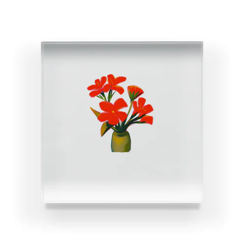 flower Acrylic Block