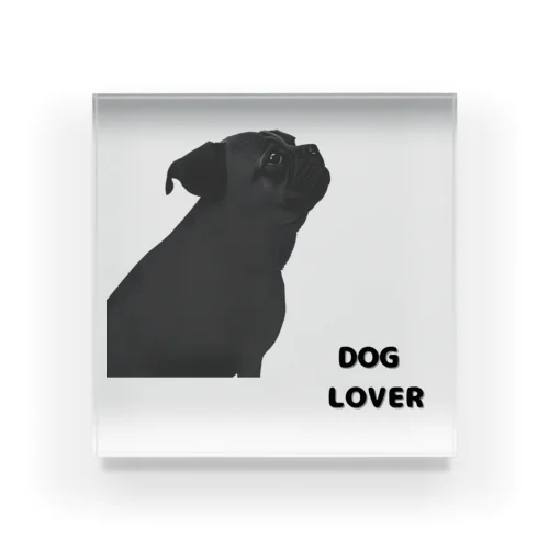 DOG LOVER（パグ） Acrylic Block