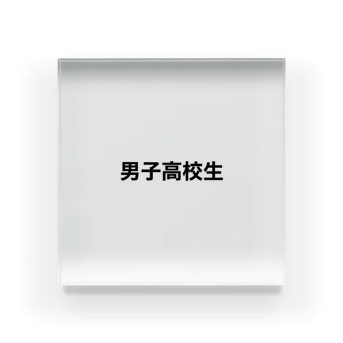 男子高校生 Acrylic Block