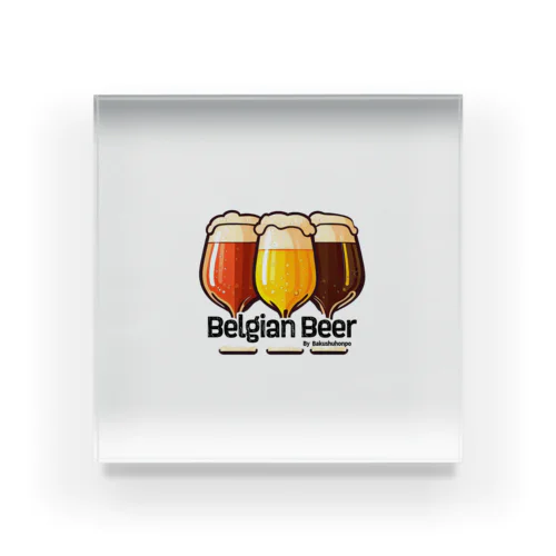 3Belgian Beers Acrylic Block