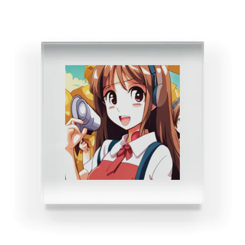 ヘッドホン美少女 Acrylic Block