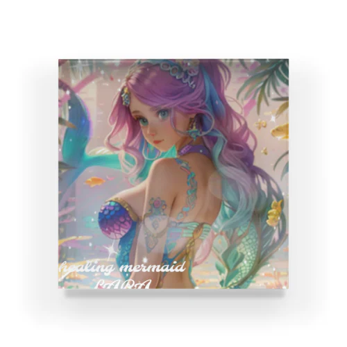 healing  mermaid LARA Acrylic Block