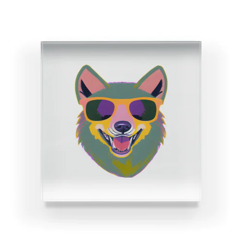 Fashionista Wolf Acrylic Block